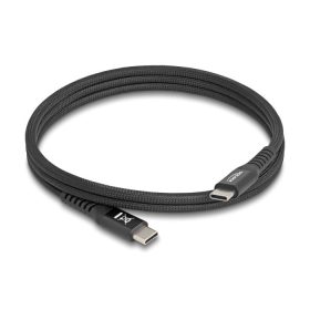   Delock USB 2.0 kábel USB Type-C  apa   apa mágneses textil borítással PD 3.0 60 W 1 m
