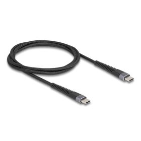   Delock USB 2.0 kábel USB Type-C  apa - apa meghosszabbított hajlítás védelemmel 60 W 1 m
