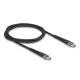 Delock USB 2.0 kábel USB Type-C  apa - apa meghosszabbított hajlítás védelemmel 60 W 1 m