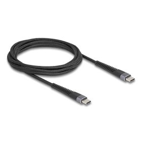   Delock USB 2.0 kábel USB Type-C  apa - apa meghosszabbított hajlítás védelemmel 60 W 2 m