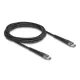 Delock USB 2.0 kábel USB Type-C  apa - apa meghosszabbított hajlítás védelemmel 60 W 2 m