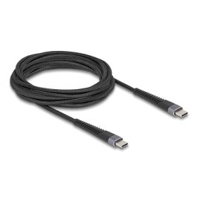   Delock USB 2.0 kábel USB Type-C  apa - apa meghosszabbított hajlítás védelemmel 60 W 3 m