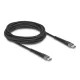 Delock USB 2.0 kábel USB Type-C  apa - apa meghosszabbított hajlítás védelemmel 60 W 3 m