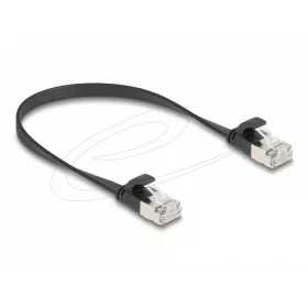   Delock RJ45 lapos patch kábelcsatlakozó a dugóhoz Cat.6A U/FTP 0,25 m fekete