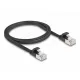 Delock RJ45 lapos patch kábelcsatlakozó a dugóhoz Cat.6A U/FTP 1 m fekete
