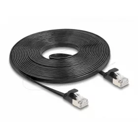   Delock RJ45 lapos patch kábelcsatlakozó a dugóhoz Cat.6A U/FTP 5 m fekete