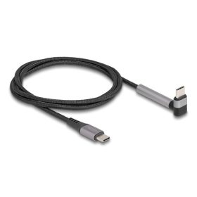   Delock USB 2.0 kábel USB Type-C  apa   apa eszközökhöz hajlított álló funkcióval PD 3.0 60 W 1,5 m (81172)