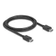 Delock DisplayPort kábel 16K 60 Hz 80 Gbps 1,8 m