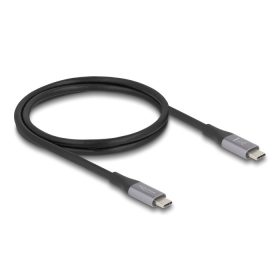   Delock USB 40 Gbps kábel USB Type-C  dugó - dugó PD 3.1 240 W E-Marker 1 m szürke fém