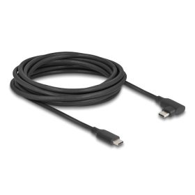   Delock Aktív USB 10 Gbps kábel USB Type-C  apa- balra / jobbra hajlított apa 5 m 8K PD 60 W E-Markerrel
