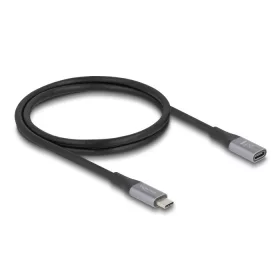   Delock USB 40 Gbps bővítő kábel USB Type-C  apa - anya PD 3.1 240 W 1 m szürke fém