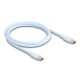 Delock USB 2.0 kábel USB Type-C  dugó - dugó PD 3.0 60 W 1 m kék Szilikon