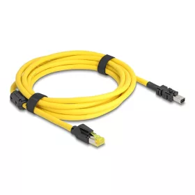   Delock kábel RJ45 dugó Cat.6-Mini I/O 8 tűs D-alakú 2-es típusú dugó 3 m sárga