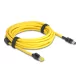 Delock kábel RJ45 dugó Cat.6-Mini I/O 8 tűs D-alakú 2-es típusú dugó 5 m sárga