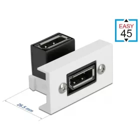   Delock Easy 45 DisplayPort modul 90 fokban hajlított, 22,5 x 45 mm