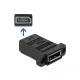 Delock System 45 DisplayPort adapter egyenes (81309)