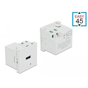   Delock Easy 45 USB töltőcsatlakozó modul 1 x USB type-A (81311)