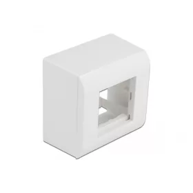   Delock Easy 45 Modul felületre rögzített háza, 82 x 82 mm, fehér (81332)