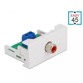   Delock Easy 45 modulos RCA anya csatlakozó 22,5 x 45 mm (81337)