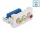 Delock Easy 45 modul, 3 x RCA anya csatlakozó, 22,5 x 45 mm (81339)