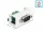 Delock Easy 45 Module D-Sub 9 tűs apa   10 tűs sorkapocs 22,5 x 45 mm (81351)