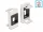 Delock Easy 45 Modul Keystone tartó 22,5 x 45 mm, fehér / fekete (81354)