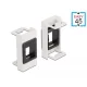 Delock Easy 45 Modul Keystone tartó 22,5 x 45 mm, fehér / fekete (81354)