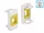Delock Easy 45 Modul Keystone tartó 22,5 x 45 mm, fehér / sárga (81358)