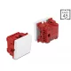 Delock Easy 45 Egyes kapcsoló egypólusú, egyirányú 45 x 45 mm, fehér (81359)