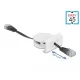 Delock Easy 45 modulos hálózati behúzható kábel RJ45 Cat.5e fekete (81361)