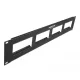 Delock Easy 45 19  patch panel kivágás 4 x 90,5 x 45,2 mm, 2U, fekete (81378)