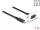 Delock Easy 45 modul SuperSpeed USB 10 Gbps (USB 3.2 Gen 2) USB Type-C  anya - USB Type-C  apa rövid kábellel, 22,5 x 45 mm (81386)