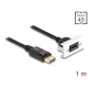 Delock Easy 45 DisplayPort 8K 30 Hz modul rövid kábellel, 22,5 x 45 mm (81387)
