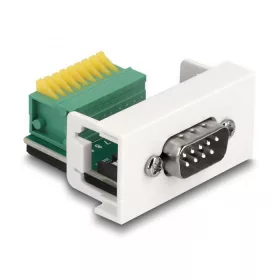   Delock Easy 45 Module D-Sub 9 tűs apa   9 tűs sorkapocs 22,5 x 45 mm (81408)