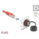 Delock Easy 45 Modul Network RJ45 Cat.6A, 45 x 45 mm