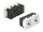 Delock 45 x 45 mm méretű, 2 modulos 45  elrendezésű Easy 45 földelt hálózati csatlakozóaljzat (81423)