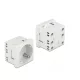 Delock 45 x 45 mm méretű, bővíthető, 45  elrendezésű Easy 45 földelt hálózati csatlakozóaljzat (81425)