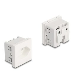   Delock 45 x 45 mm méretű, Easy 45 földelt hálózati csatlakozóaljzat T13 Svájc (81437)