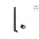Delock WiFi 7 antenna RP-SMA-dugó 2,0 - 4,4 dBi 17 cm mindenirányú, dönthető csatlakozással (fekete színű)