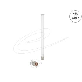   Delock WiFi 7 antenna N-dugó 4,5 - 6,6 dBi 32 cm irányítatlan, rögzített, kültéri, fehér
