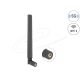 Delock 5G LTE GNSS WiFi 6 antenna SMA-dugó 0,9 - 4,1 dBi 183 mm mindenirányú, dönthető csatlakozással (fekete színű)