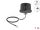 Delock WiFi 7 antenna RP-SMA-dugó 3,1 - 3,5 dBi irányítatlan, csatlakozókábellel ULA100 1 m, tetőre szerelhető, kültéri, fekete