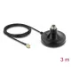 Delock Antenna mágneses talp 1 x N jack - 1 x RP-SMA dugó ULA100 3 m kültéri fekete