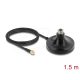 Delock Antenna mágneses talp 1 x N jack - 1 x SMA dugó ULA100 1 m kültéri fekete