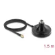 Delock Antenna mágneses talp 1 x N jack - 1 x SMA dugó ULA100 1 m kültéri fekete