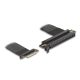 Delock Riser kártya PCI Express 3.0 x4 x4 apa x16 foglalatba, 30 cm-es kábellel