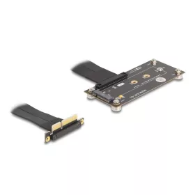  Delock adapter PCIe 3.0 x4 apa 90 -os szögben M.2 Key M anya csatlakozóra, 10 cm-es kábellel