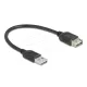 Delock USB 2.0 hosszabbítókábel EASY USB Type-A apa - EASY USB Type-A anya 0,2 m