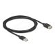 Delock USB 2.0 hosszabbítókábel EASY USB Type-A apa - EASY USB Type-A anya 2 m