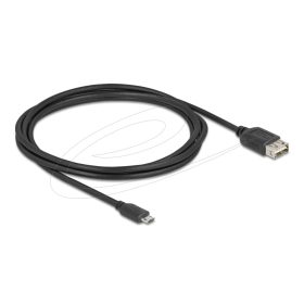   Delock USB 2.0 kábel EASY USB Type Micro apa - EASY USB Type-A anya 2 m